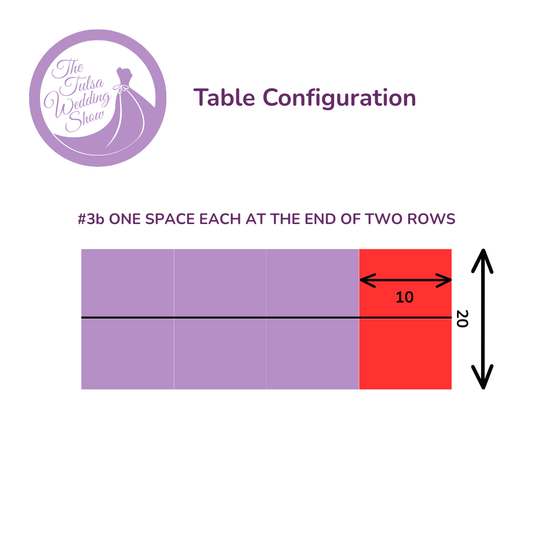 #3c Summer 2026 Early Bird until March 31, 2026 / ONE SPACE AT THE END OF TWO ROWS Vendor Package – 10x20’ Booth | Regular Price $2,895 Early Bird $2,695.