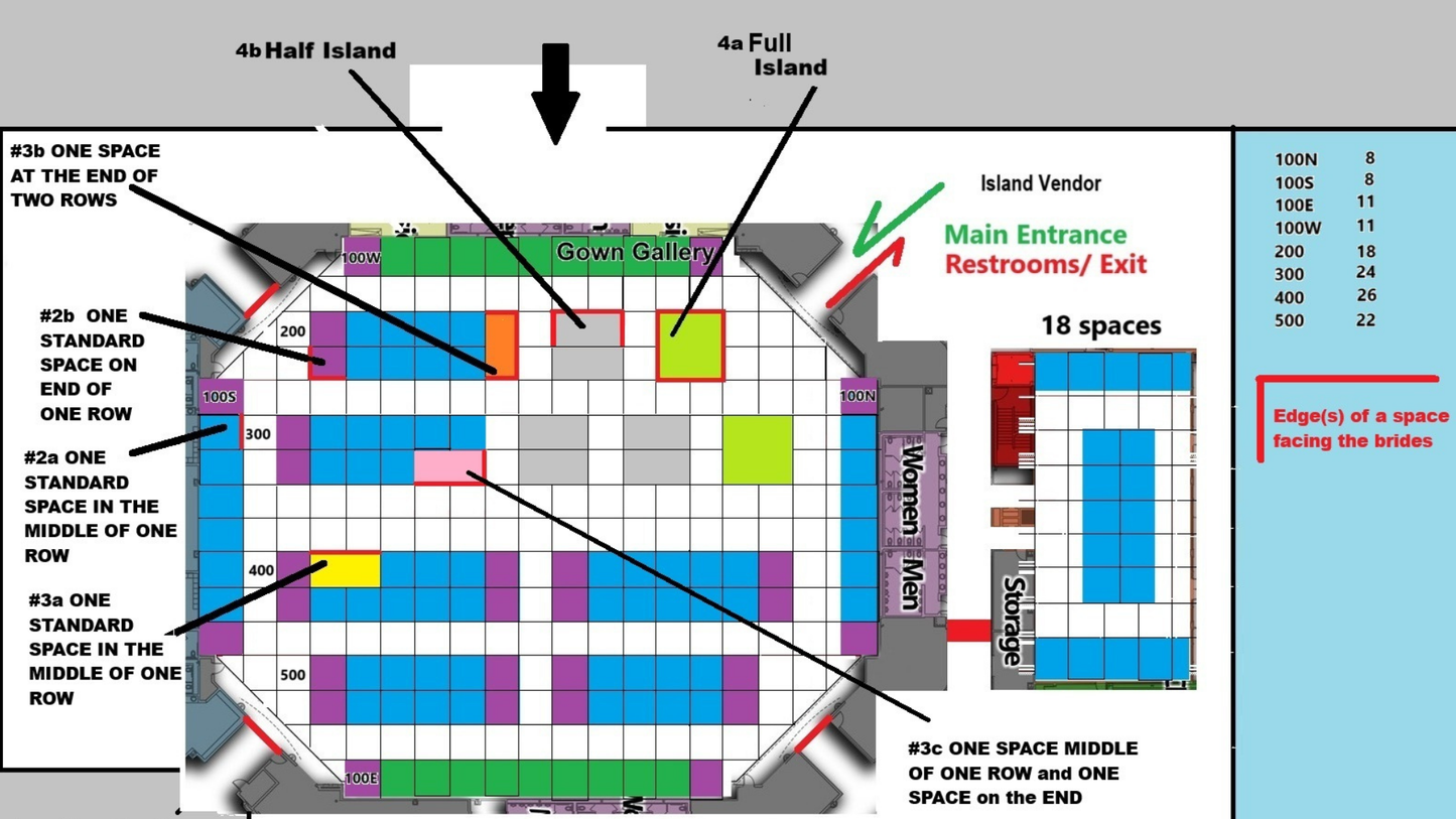 #3b Summer 2026 Early Bird until March 31, 2026 / ONE SPACE MIDDLE OF ONE ROW and ONE SPACE on the END Vendor Package – 10x20’ Booth | Regular Price $2,695 Early Bird $2,495