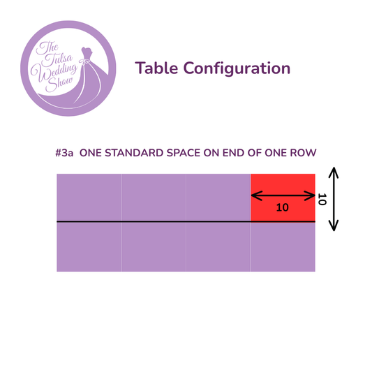 #2b Summer 2026 Early Bird until March 31, 2026 / ONE STANDARD SPACE ON END OF ONE ROW Vendor Package – 10x10’ Booth | Regular Price $1,440. Early Bird $1,340